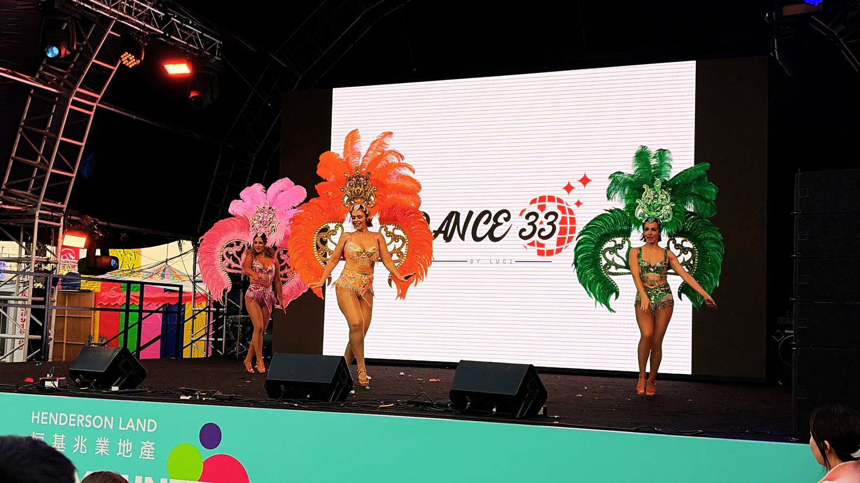 Dance group performance